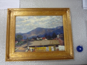 The Town, 1925 Oil on canvas 11 1/2 x 15 1/3 inches