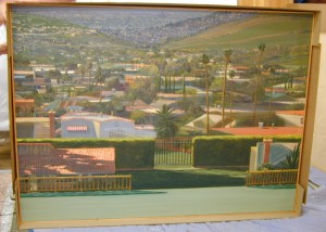 View from Creston Drive/ Taft Avenue, 1985 Oil on Canvas 44 x 60 inches 