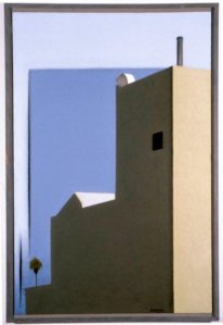 Lone Palm (Dark Window), 1950 Oil on masonite 36 x 24 inches 